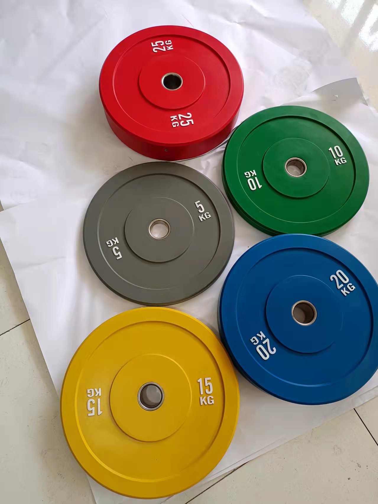 Colorful Rubber Weight Plates