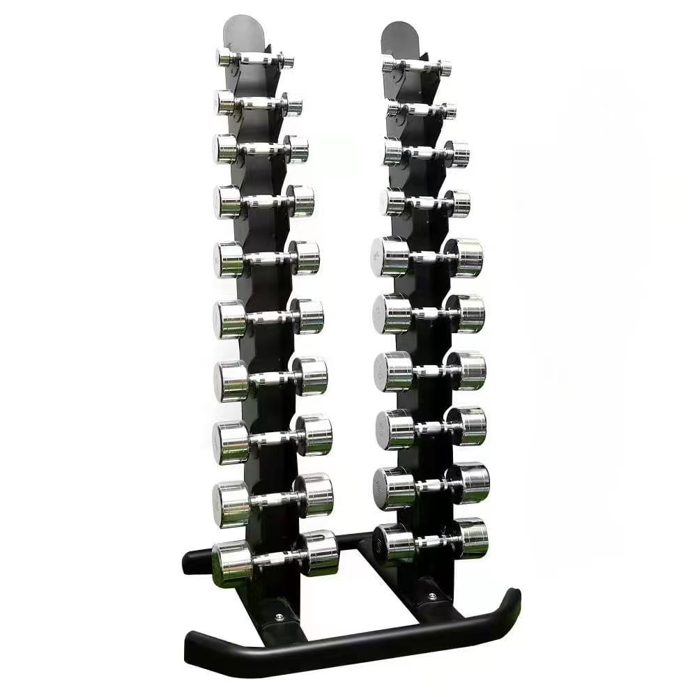 Double-Row Vertical Small Dumbbell Rack